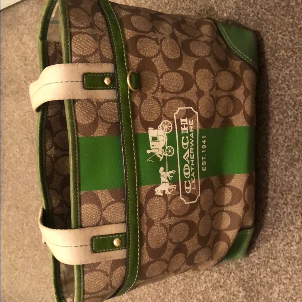 Authentic great condition Coach tote purse